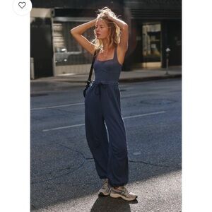 Free People Movement Inbound Onesie in Midnight Navy Large